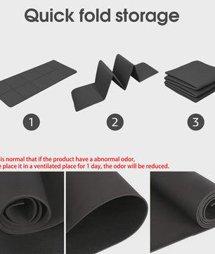 Opvouwbare Yogamat Eco-Friendly EVA - 3mm/4mm/6mm Dikte - Draagbaar & Waterdicht