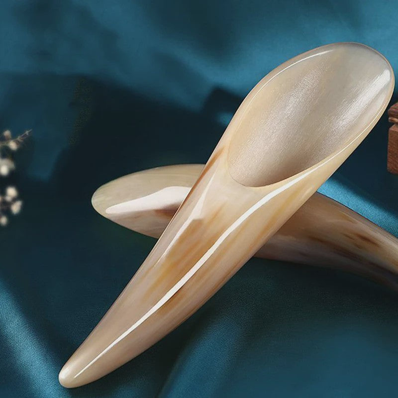 Natuurlijke Buffelhoorn Guasha Massage Tool - Ontspanning & Therapie
