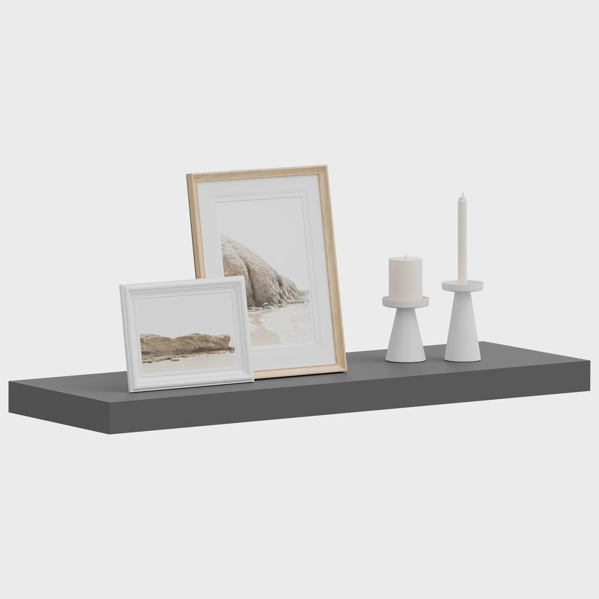 WOLTU Wandrek Houten Drijvende Planken - Stijlvolle Opbergoplossingen voor CD's, Boeken en Decoratie