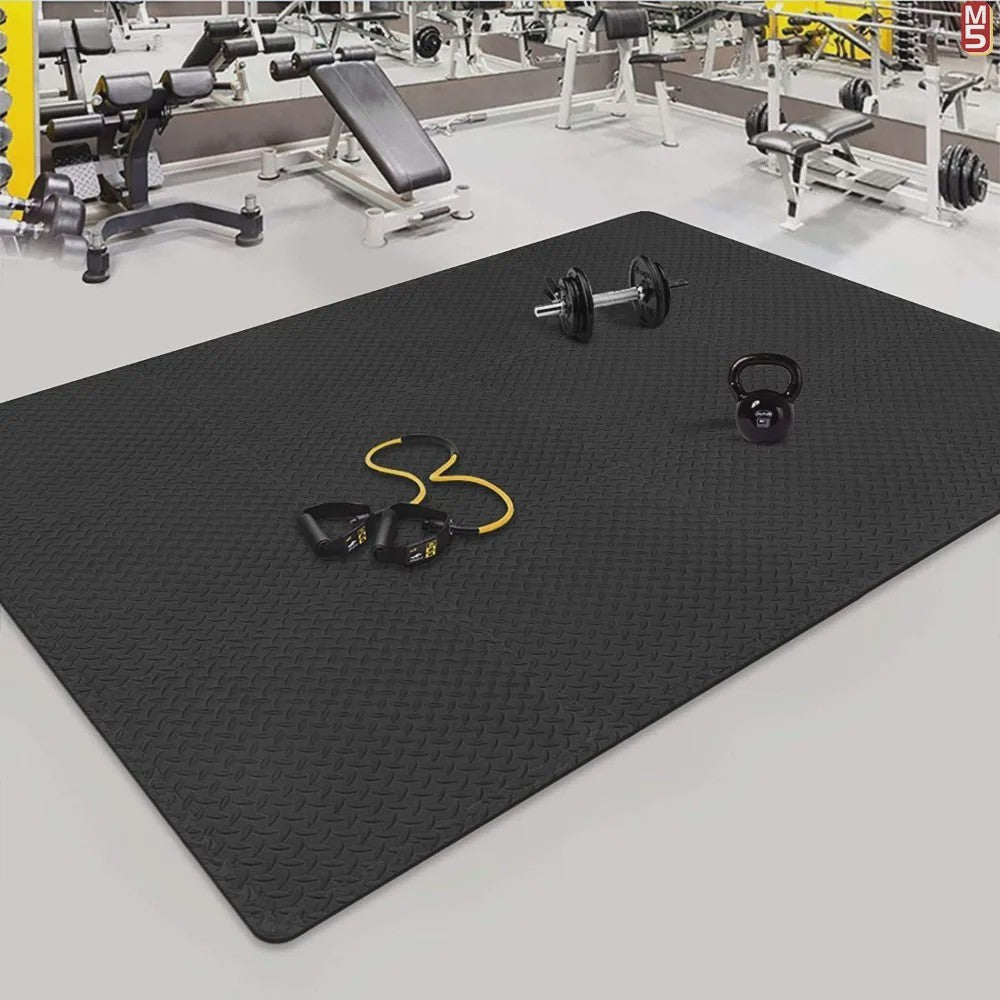 Interlocking EVA Schuim Puzzelmat voor Thuisgym - Antislip en Geluiddempend