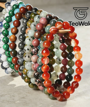 Natuurstenen Armbanden (4-10mm) - Amethist, Tijgeroog & meer - Unisex Reiki Healing