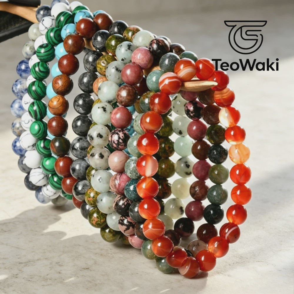 Natuurstenen Armbanden (4-10mm) - Amethist, Tijgeroog & meer - Unisex Reiki Healing
