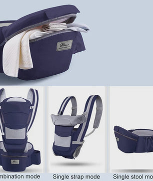 Ergonomische Baby Draagzak - Heupzitje, Rugdrager & Wikkeldoek voor Baby's