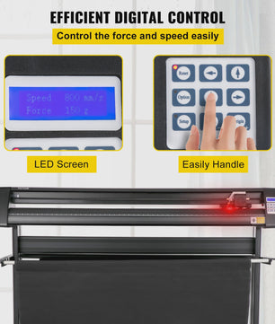 SucceBuy Vinyl Cutter Plotter 28-53 Inch met LCD, Stand en SIGNMASTER Software