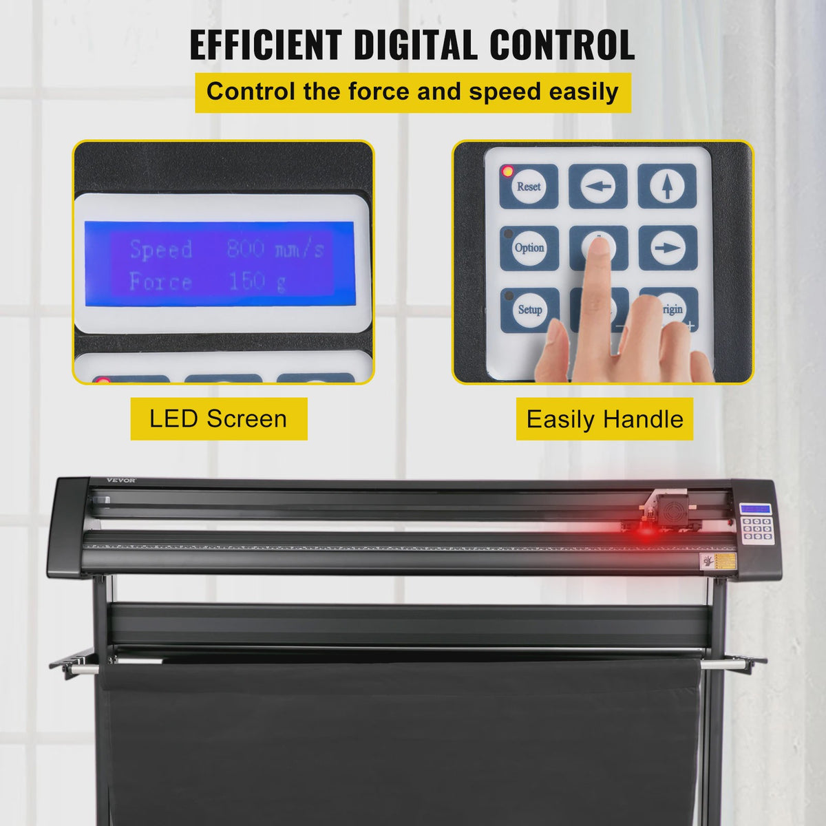 SucceBuy Vinyl Cutter Plotter 28-53 Inch met LCD, Stand en SIGNMASTER Software