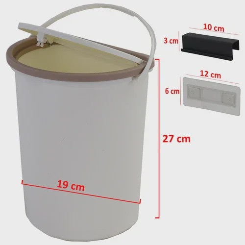 10L Afvalbak met Deksel voor Caravan, Camper & Motorhome - Geurafsluitend & Draagbaar