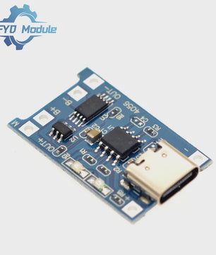TP4056 Type-C Lithium Batterijlader Module - 1A, 5V, met Dual Protection voor 18650 Li-ion