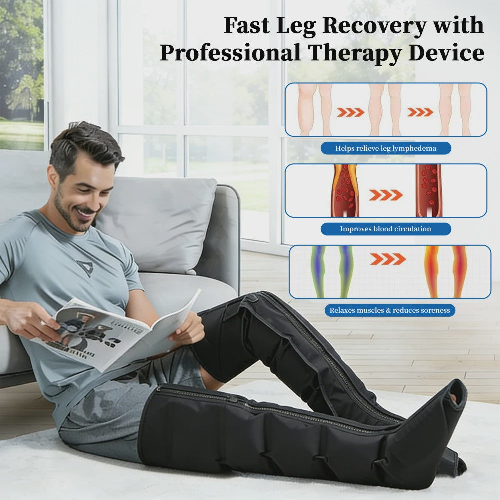 Luchtcompressie Beenmassager - Volledige Been-, Voet-, Kuit- en Knie-massage voor Herstel