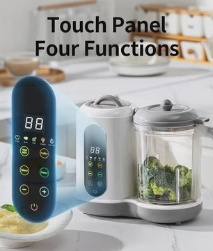 4-in-1 Slimme Babyvoeding Maker: Stoom, Pureer & Mix met Digitaal Display