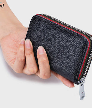 Luxe Lederen Pasjeshouder Portemonnee met RFID - Accordion Design - Heren & Dames