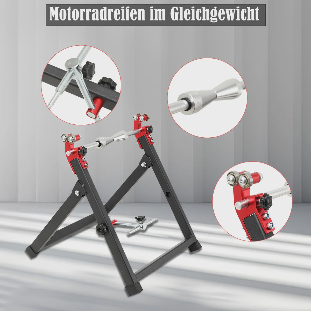 Opvouwbare Motor Wielbalanceerstandaard - Draagbaar en Verstelbaar