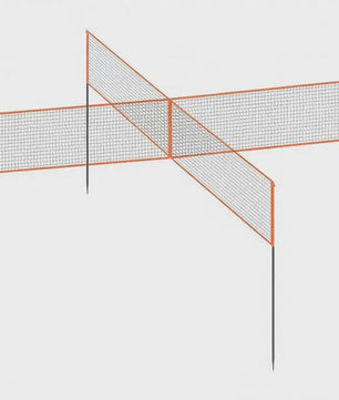 Verstelbaar Sportnet: Volleybal, Badminton & 4-Square Spel - Draagbaar & Snel Opgezet