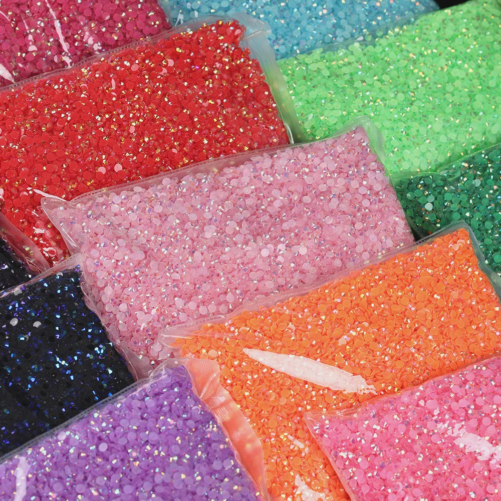 Resin Strass Steentjes Platte Achterkant - 2-6mm - Nail Art & Decoratie