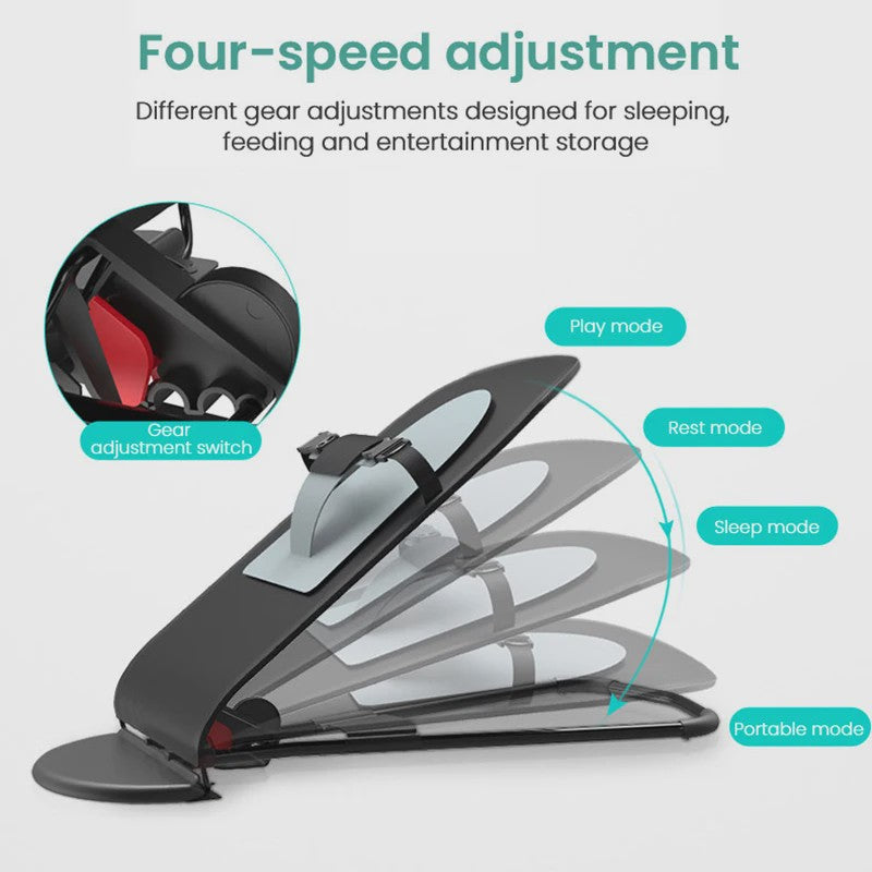 Multifunctionele Baby Bouncer Stoel - Lichtgewicht, Draagbaar & Comfortabel Schommelbedje