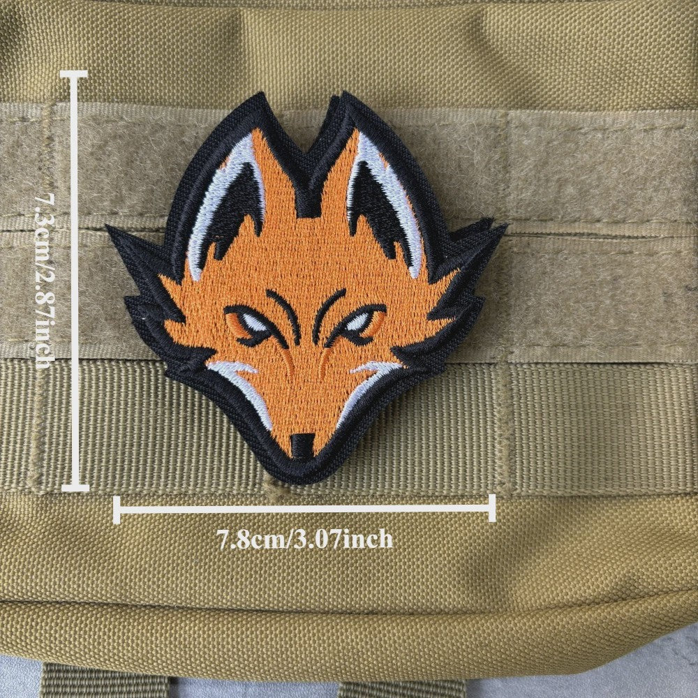 Fox Morale Patch - Tactische Borduur Badge met Klittenband voor Kleding en Rugzakken