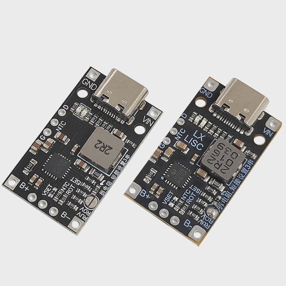 2S/3S Lithium Batterij Laadmodule met Balancering, Type-C USB & Snellaadfunctie