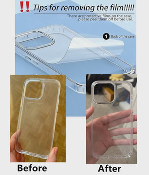 Luxe Transparante Schokbestendige Hardcase Hoes voor iPhone 11 t/m 18 Pro Max