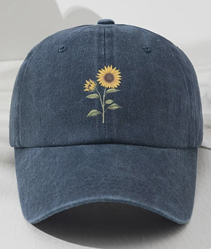 Retro Zonnebloem Baseballpet - Stijlvolle Dad Hat voor Buitenactiviteiten