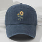 Retro Zonnebloem Baseballpet - Stijlvolle Dad Hat voor Buitenactiviteiten