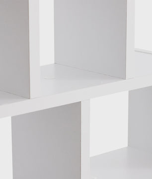 HOMCOM wall shelf set of 8 shelves wooden CDs book shelf