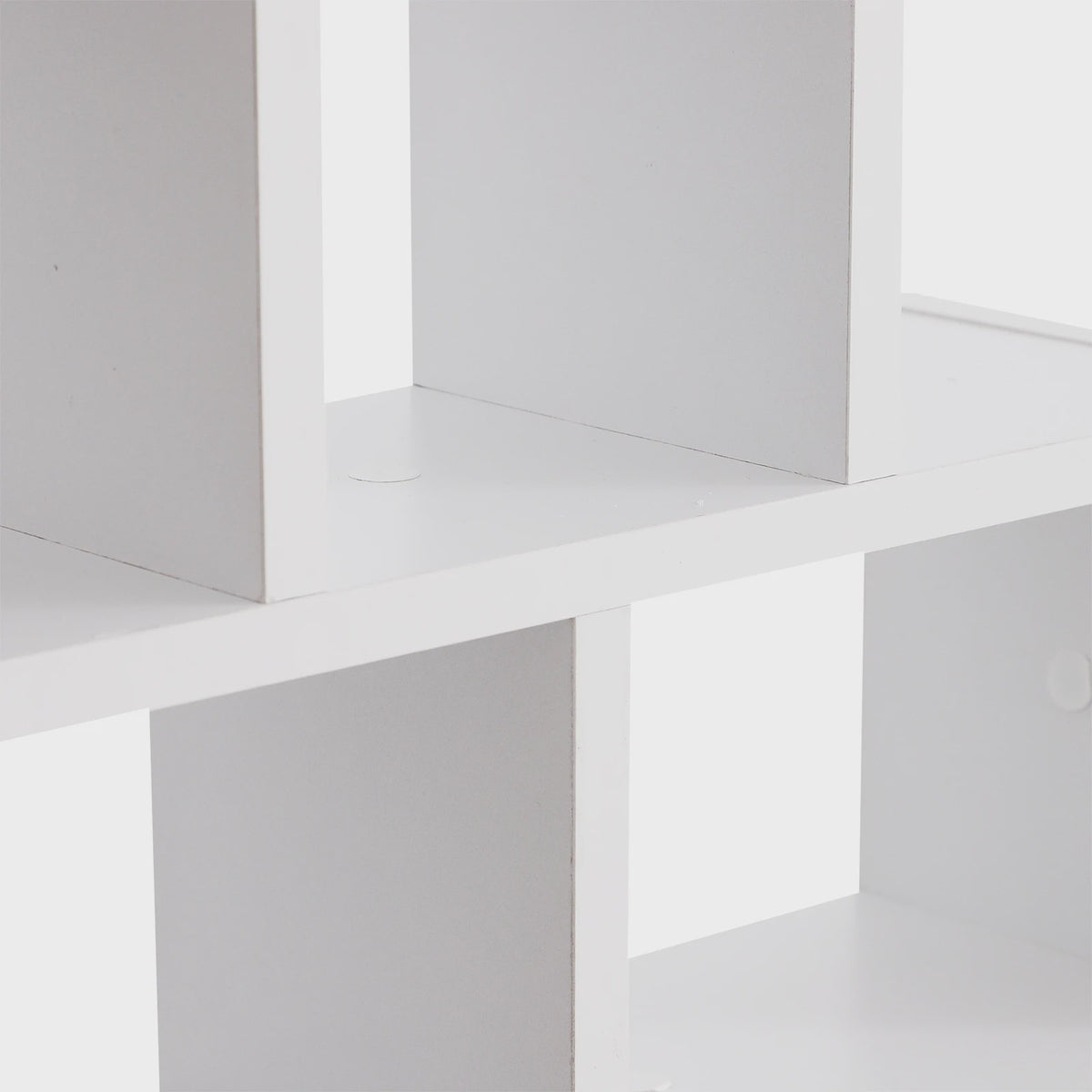 HOMCOM wall shelf set of 8 shelves wooden CDs book shelf