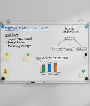 Magnetisch Whiteboard 40x30 cm met Aluminium Frame - Organiseer en Plan