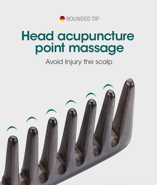 Natuurlijke Houten Kam met Brede Tanden - Anti-statisch & Scalp Massage Kam
