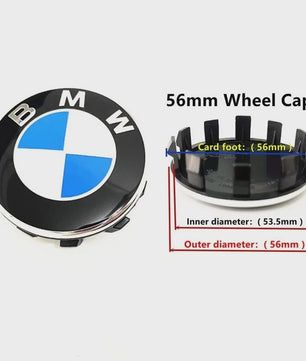 Set van 7 BMW 3D Logo Wielnaafdoppen - Universeel compatibel met diverse BMW modellen
