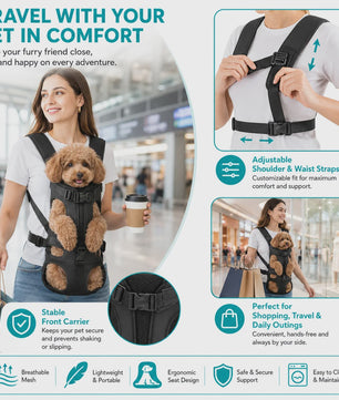 Draagbare Honden Rugzak Carrier voor Katten en Honden - Comfortabel en Veilig Reizen