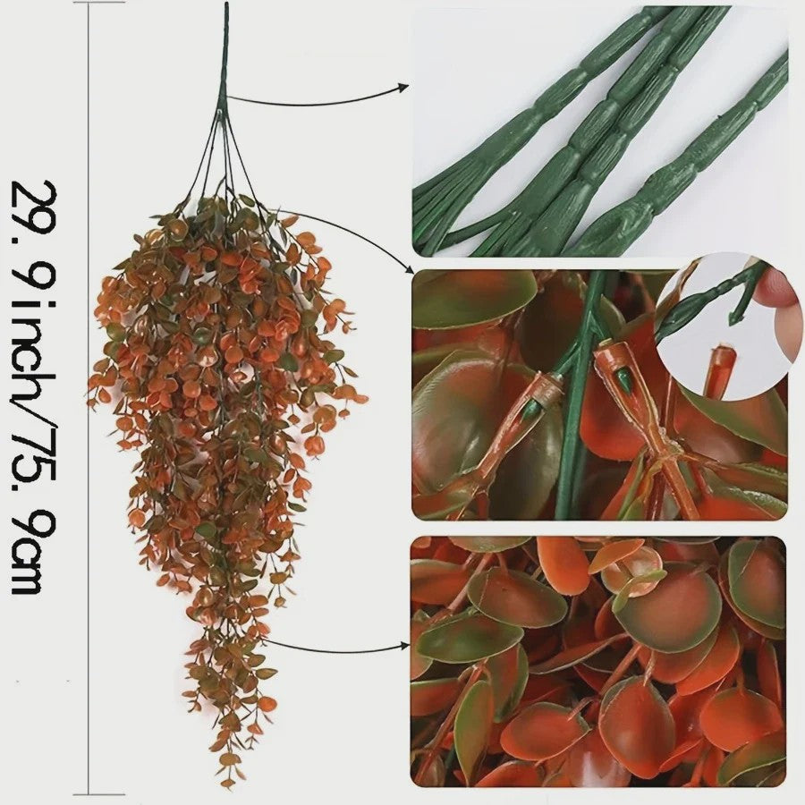 Set van 2 Hangende Kunstbloemen 80cm - Herfst & Halloween Decoratie