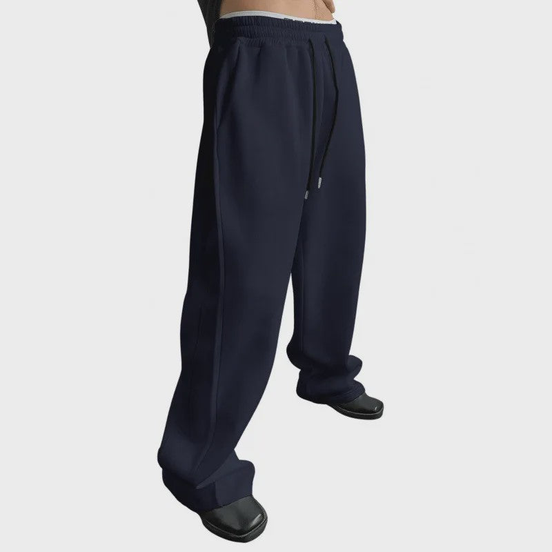 Herfst/Winter Heren Broek - Losse Pasvorm, Elastische Tailleband & Zakken