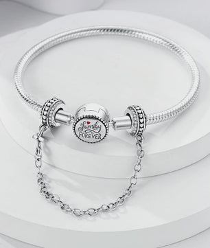 925 Sterling Zilveren Veiligheidsketting Bedel voor Armbanden - Maan, Ster, Vlinder, Hart