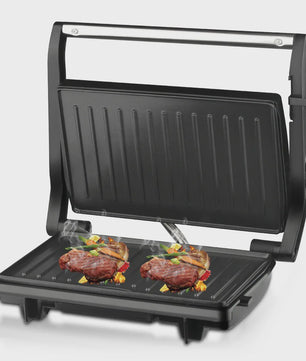 Elektrische Contactgrill & Panini Pers - 750W - 180° Open - Grill, Bakplaat & BBQ