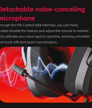 FIIO FG3 HIFI Gaming Headset: Virtueel 7.1 Surround Sound, Dual Drivers & ENC Microfoon
