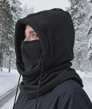 Unisex Winter Balaclava Met Capuchon - Winddicht Masker met Trekkoord voor Koude Weer