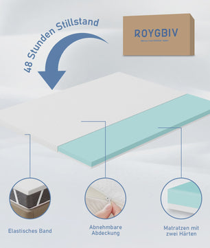 7CM Gel Matras Topper H2 - 80x200cm - Comfort & Drukverlaging