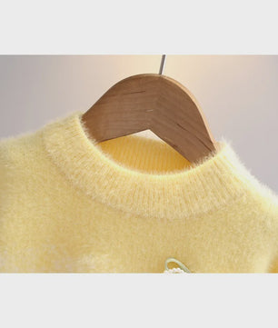 Schattige Gebreide Trui voor Meisjes - Elegante Winterkleding voor Kinderen