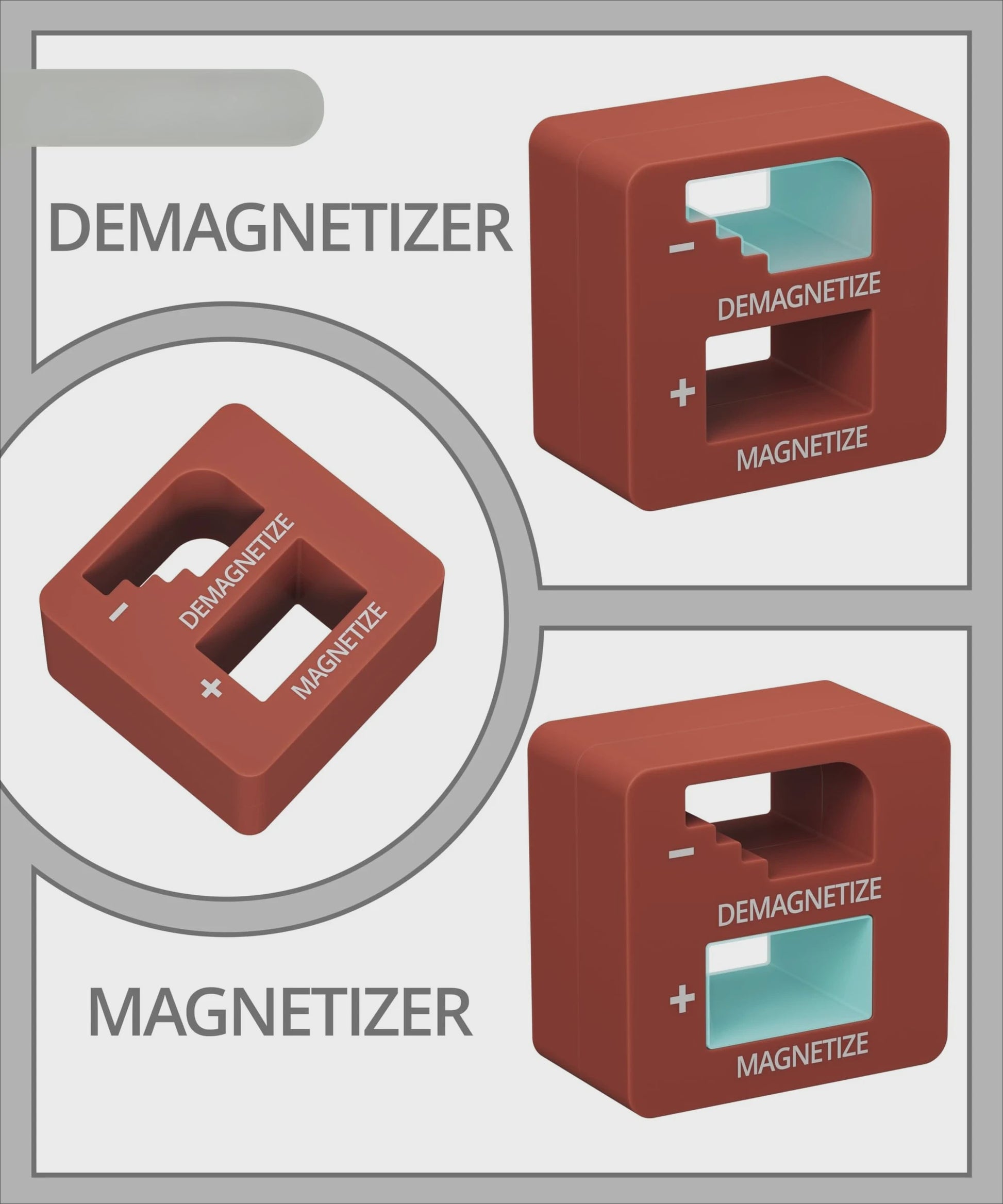 2-in-1 Magnetiseer & Demagnetiseer Tool voor Schroevendraaiers