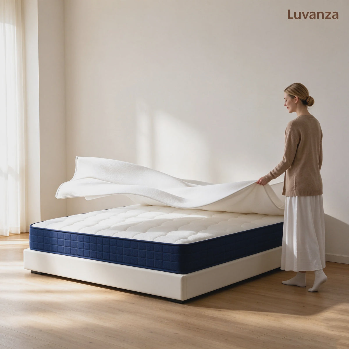 Luvanza 25cm 7-Zone Matras - Orthopedisch, Ademend & Wasbaar