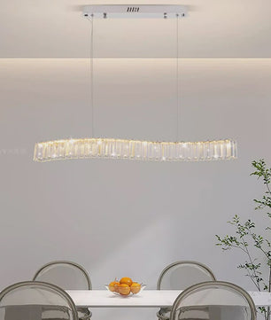 Moderne Kristallen Plafondlamp Hanglamp - Stijlvolle Verlichting voor Woon- en Eetkamer