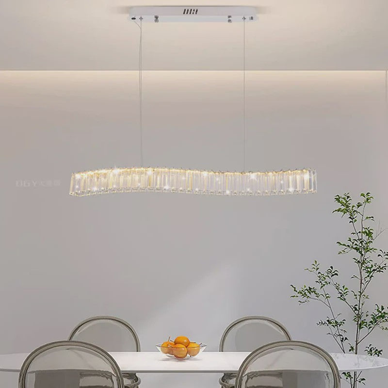Moderne Kristallen Plafondlamp Hanglamp - Stijlvolle Verlichting voor Woon- en Eetkamer