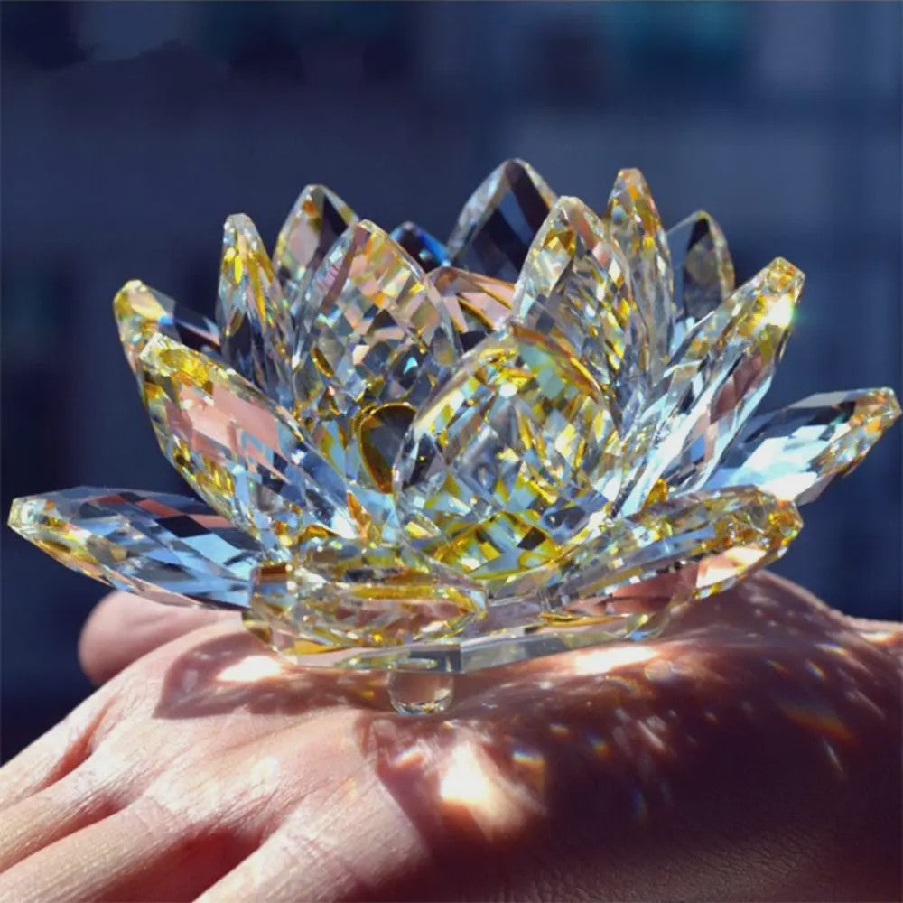 Kristallen Lotusbloem Decoratie - Feng Shui Sieraad & Uniek Cadeau