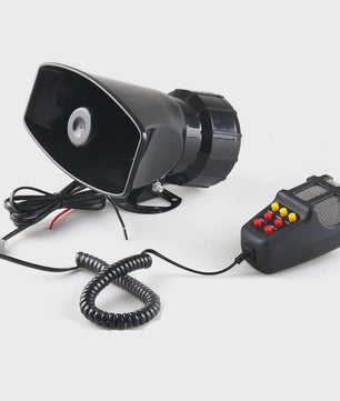 Krachtige 120DB Auto Sirene Luidspreker met Microfoon - 100W 12V Alarm Claxon Hoorn