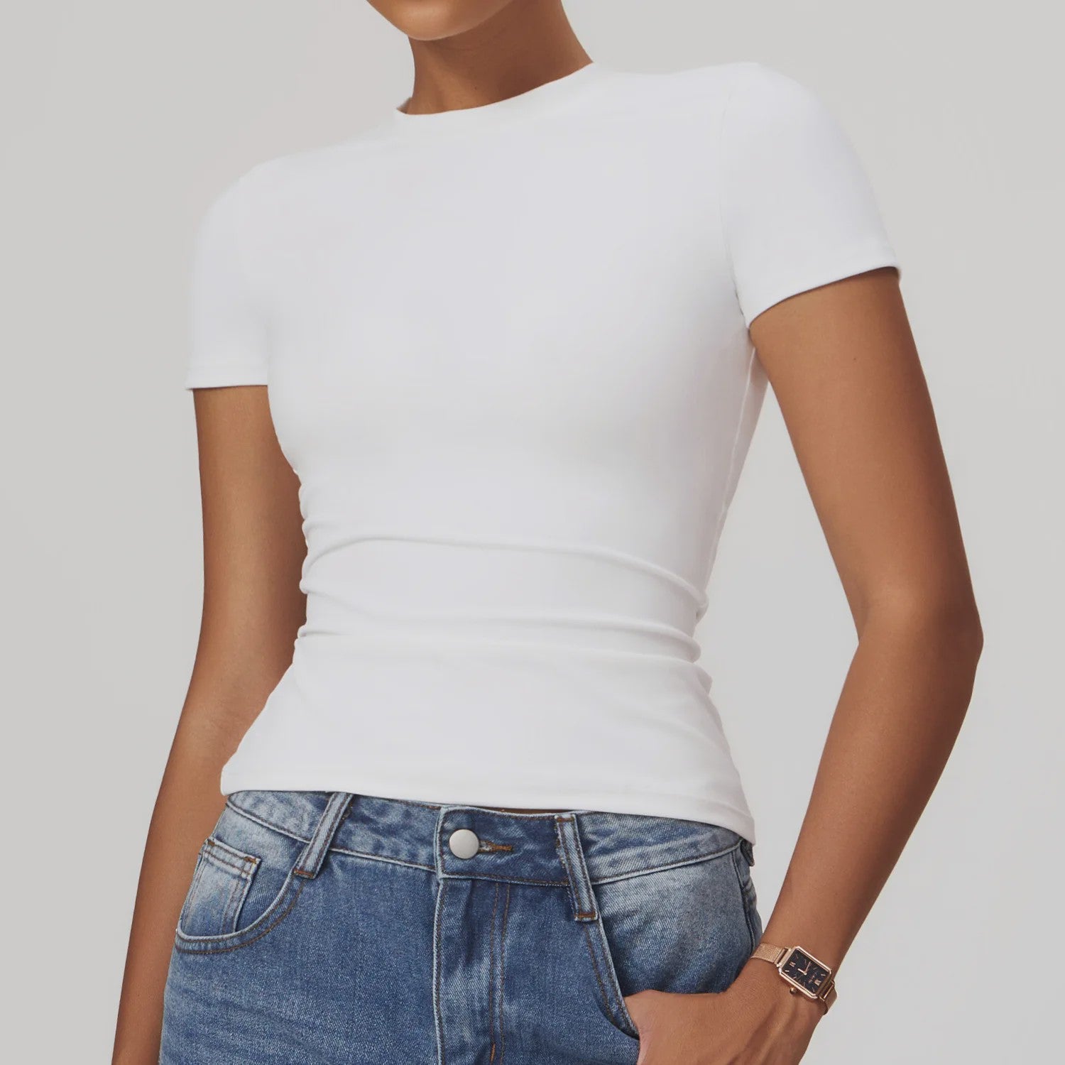 NCLAGEN Sport T-shirt Dames - Ademend & Stretchy Korte Mouw voor Yoga, Fitness & Hardlopen