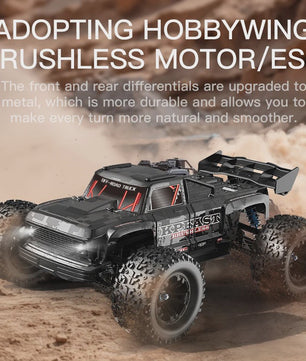 KF16 1:12 RC Monster Truck - 70KM/H Snel, Brushless Motor, 4WD Off-Road Raceauto voor Kinderen