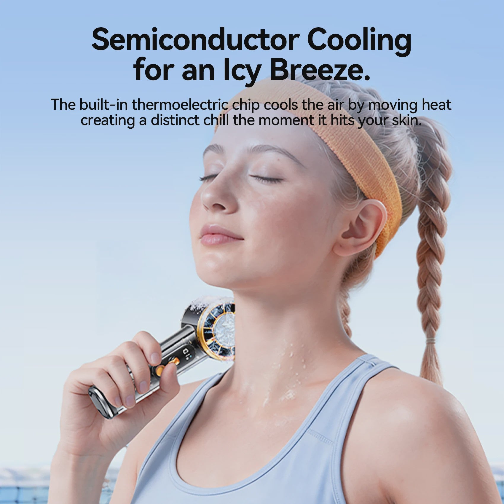 Vention Draagbare Ventilator met Superconductive Cooling - 100 Snelheden & LED Display
