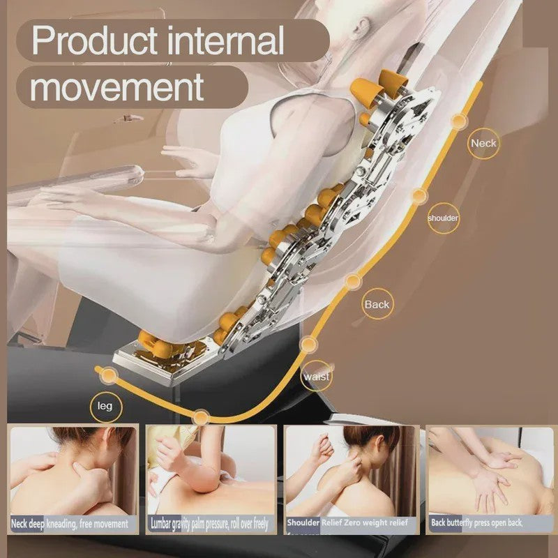 Luxe 4D SL Track Massagestoel met Zero Gravity, Volledige Lichaamsmassage & Touchscreen Bediening