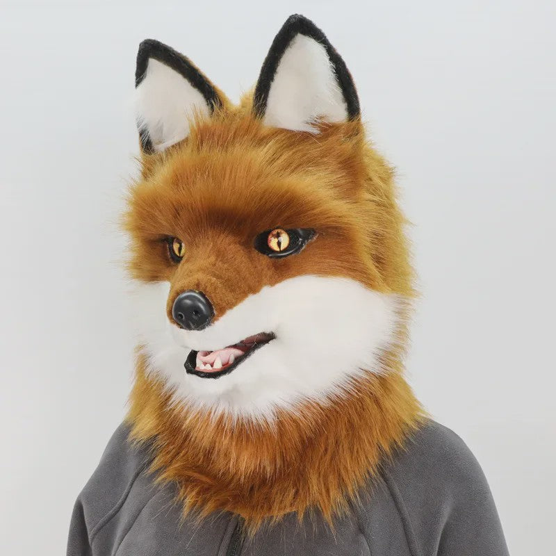 Realistisch Wolf Masker met Nepbont - Luxe Cosplay & Feest Accessoire
