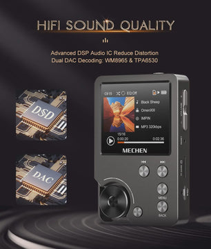 Draagbare Hi-Fi MP3 Speler met 64GB Kaart - Lossless DSD Audio