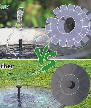 Drijvende Solar Fontein Pomp Kit met 6 Sproeiers - Tuindecoratie voor Vijvers